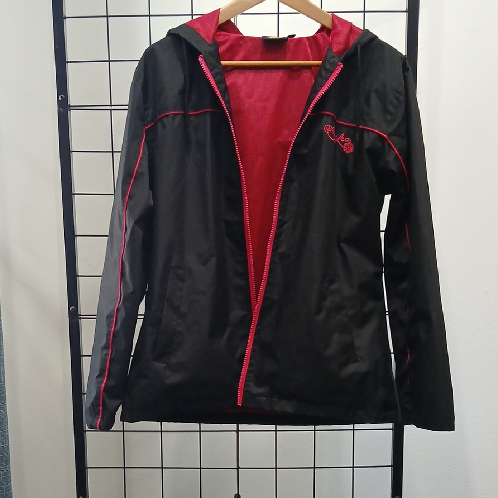 Pink and Black Ski Snow Jacket with Striking Design